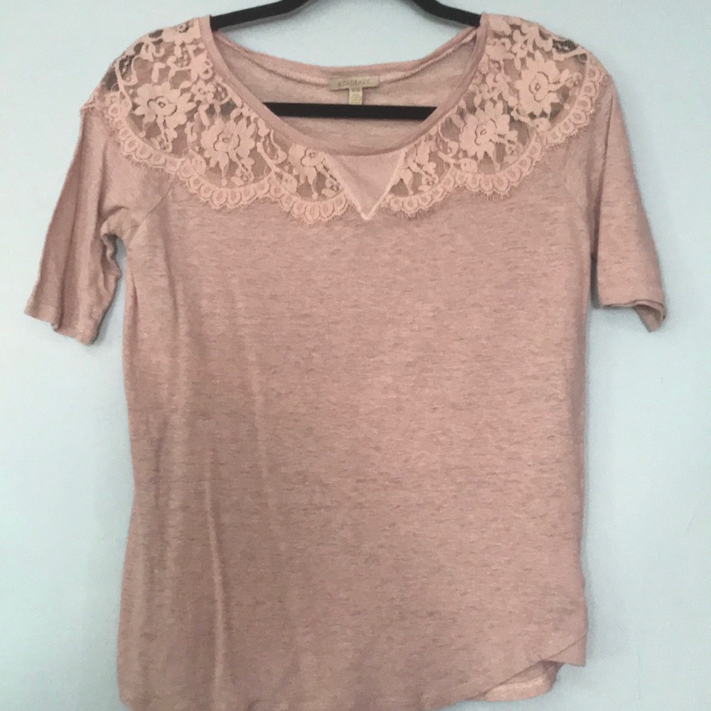 Lace detailed Anthro blouse